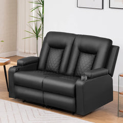 COMHOMA 2-Seater Recliner Sofa – Faux Leather Lounge Suite