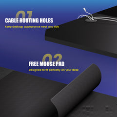 GTPLAYER Z-Frame Gaming Desk – Carbon Fibre Surface with Headphone Hook