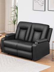 COMHOMA 2-Seater Recliner Sofa – Faux Leather Lounge Suite