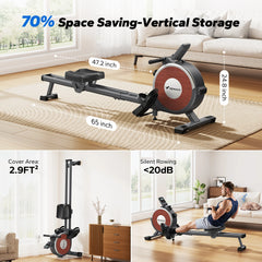 Silent Glide Rowing Machine