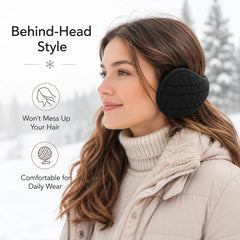 Behind-the-Head Knitted Earmuffs