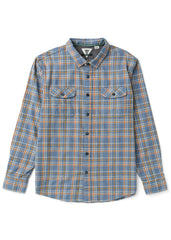 Vissla Men's Central Coast Flannel Shirt, Organic Cotton Plaid