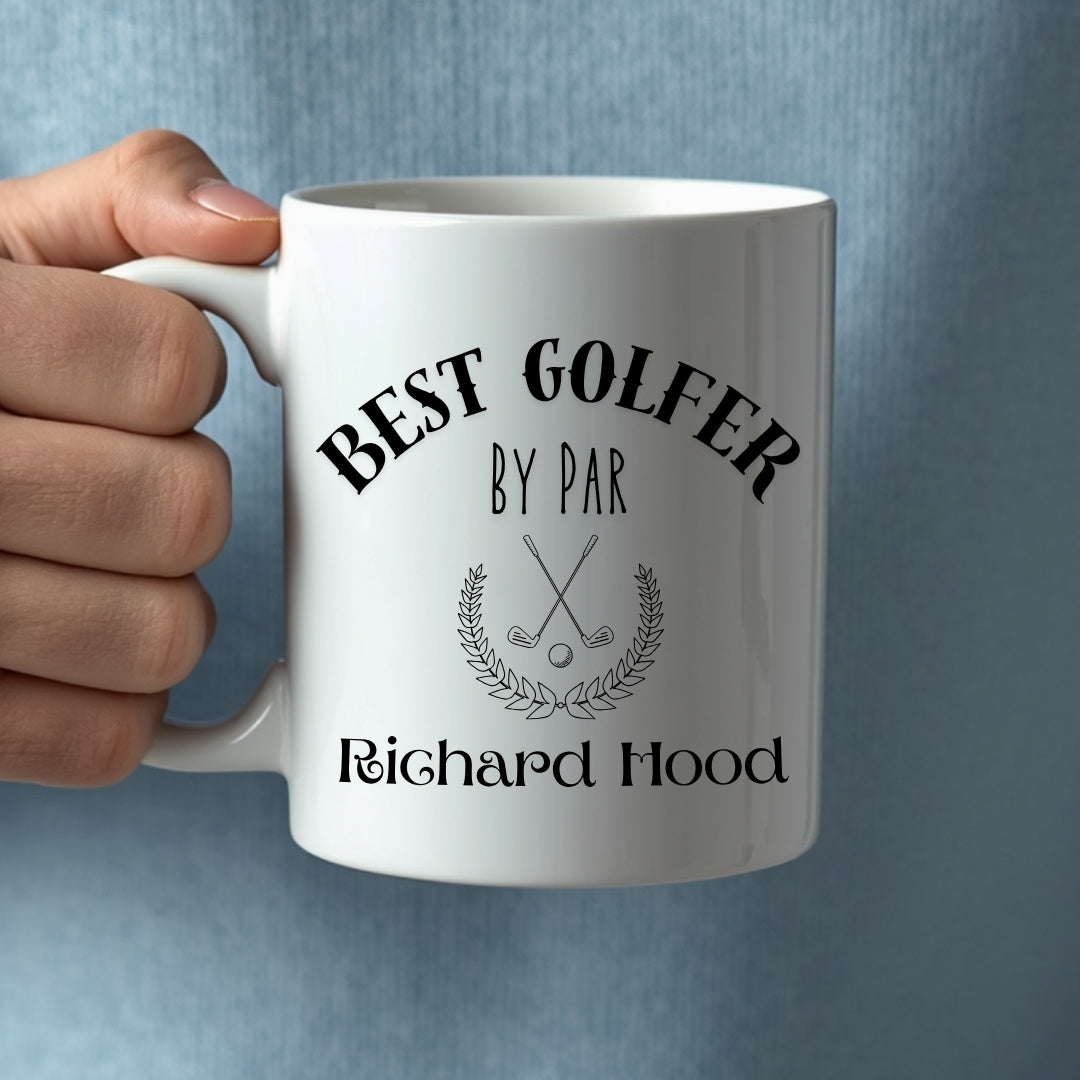 Personalised Best Golfer by Par Mug – Golfer Gift