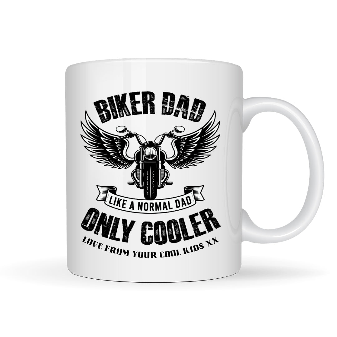 Personalised Biker Dad Mug – Motorbike Gift