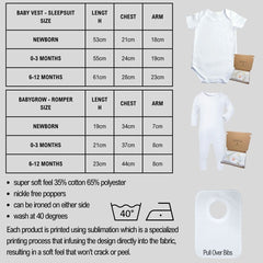 Personalised Blue Happy First Father's Day Baby Grow, Vest or Bib