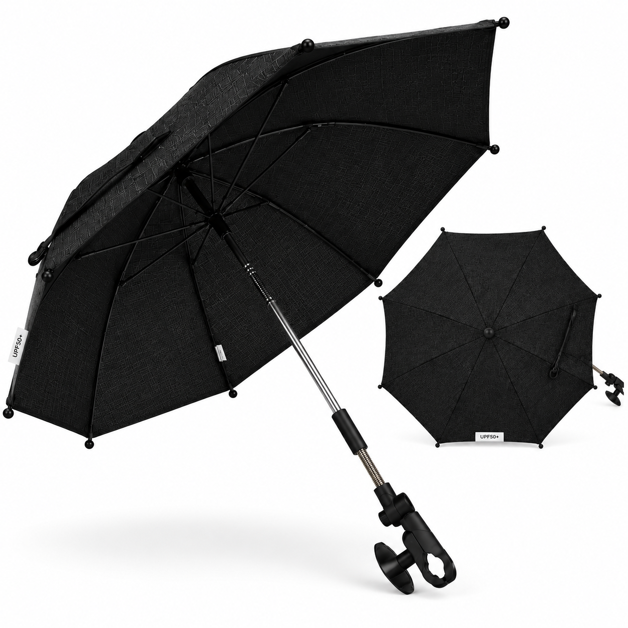 Premium Baby Parasol – Universal Clamp, Fits All Prams & Pushchairs