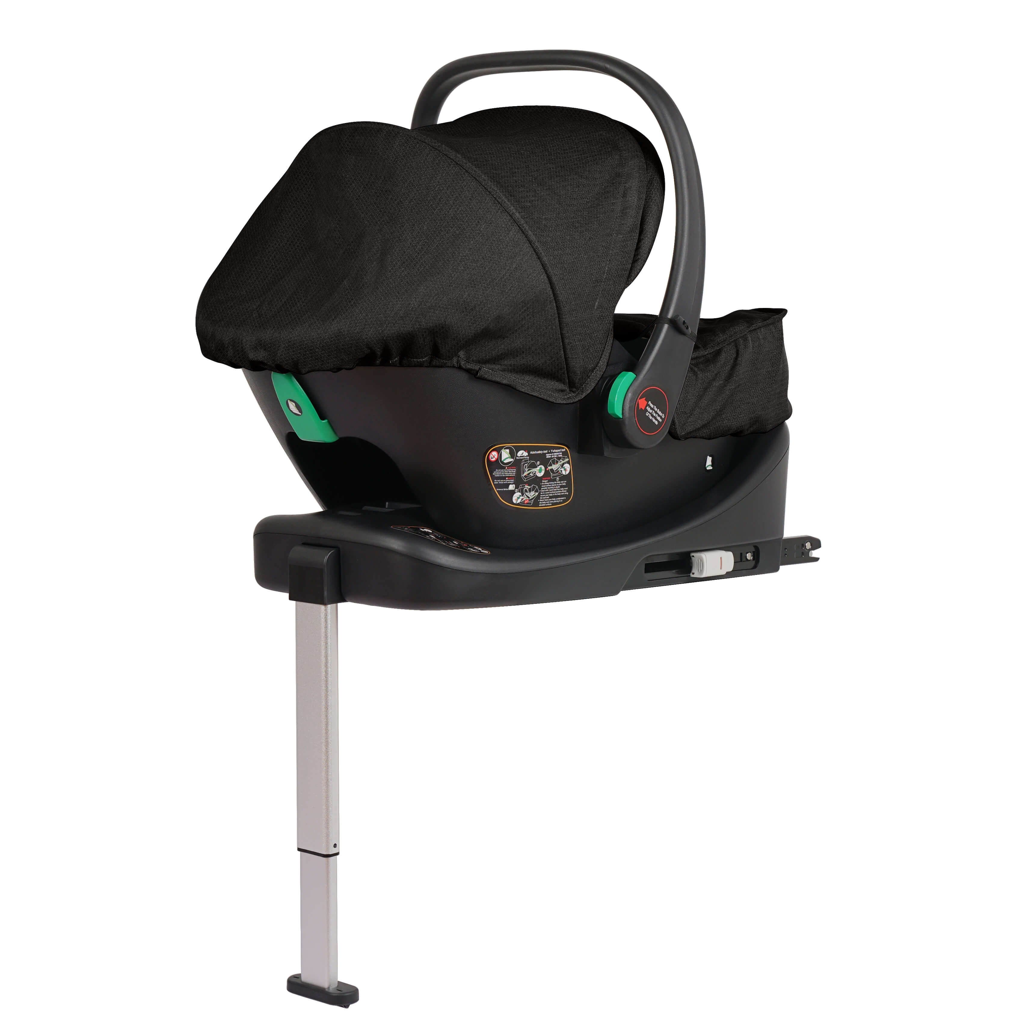 Cruise 3-in-1 Travel System with ISOFIX Base – Eclipse Black, Birth to 4 Years