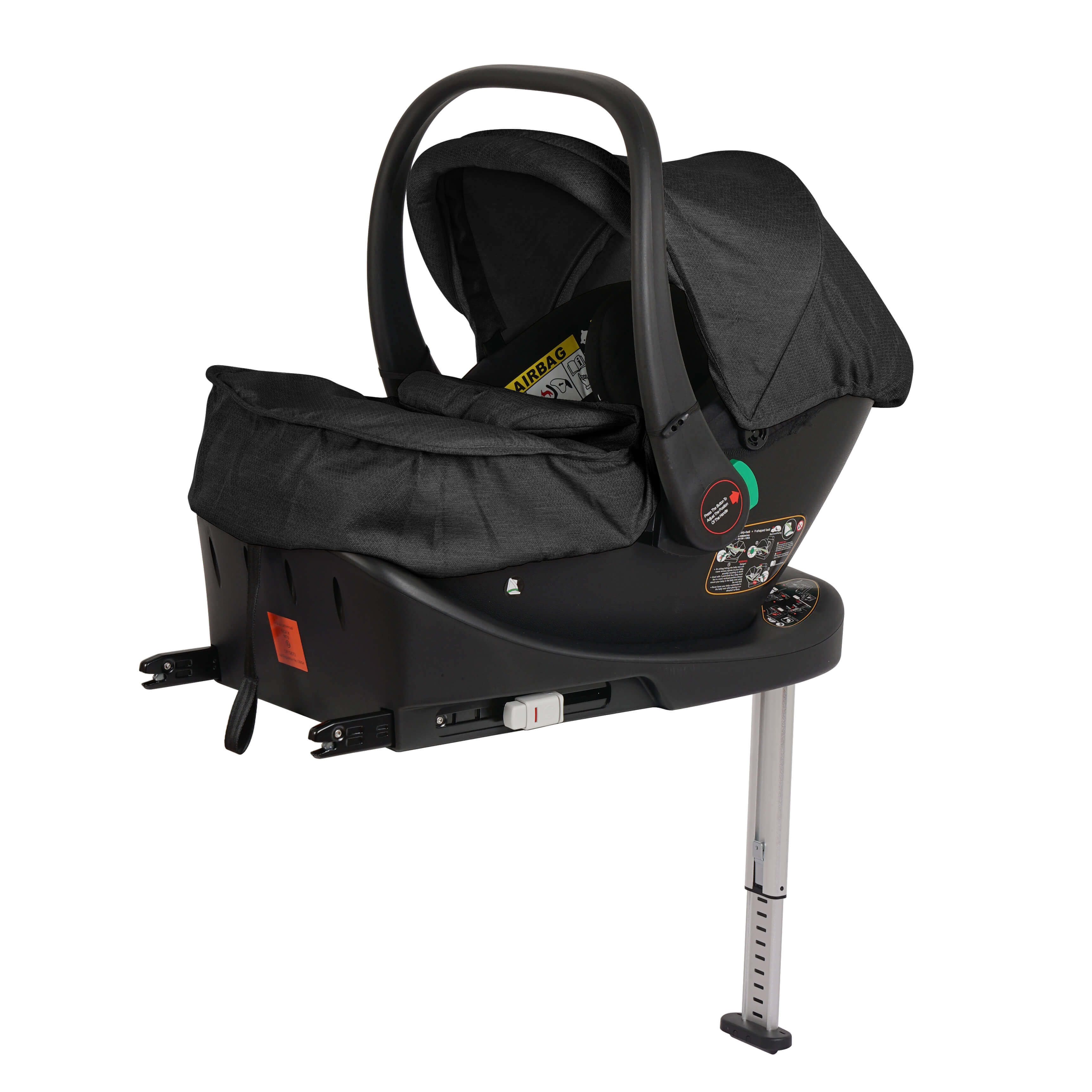 Cruise 3-in-1 Travel System with ISOFIX Base – Eclipse Black, Birth to 4 Years