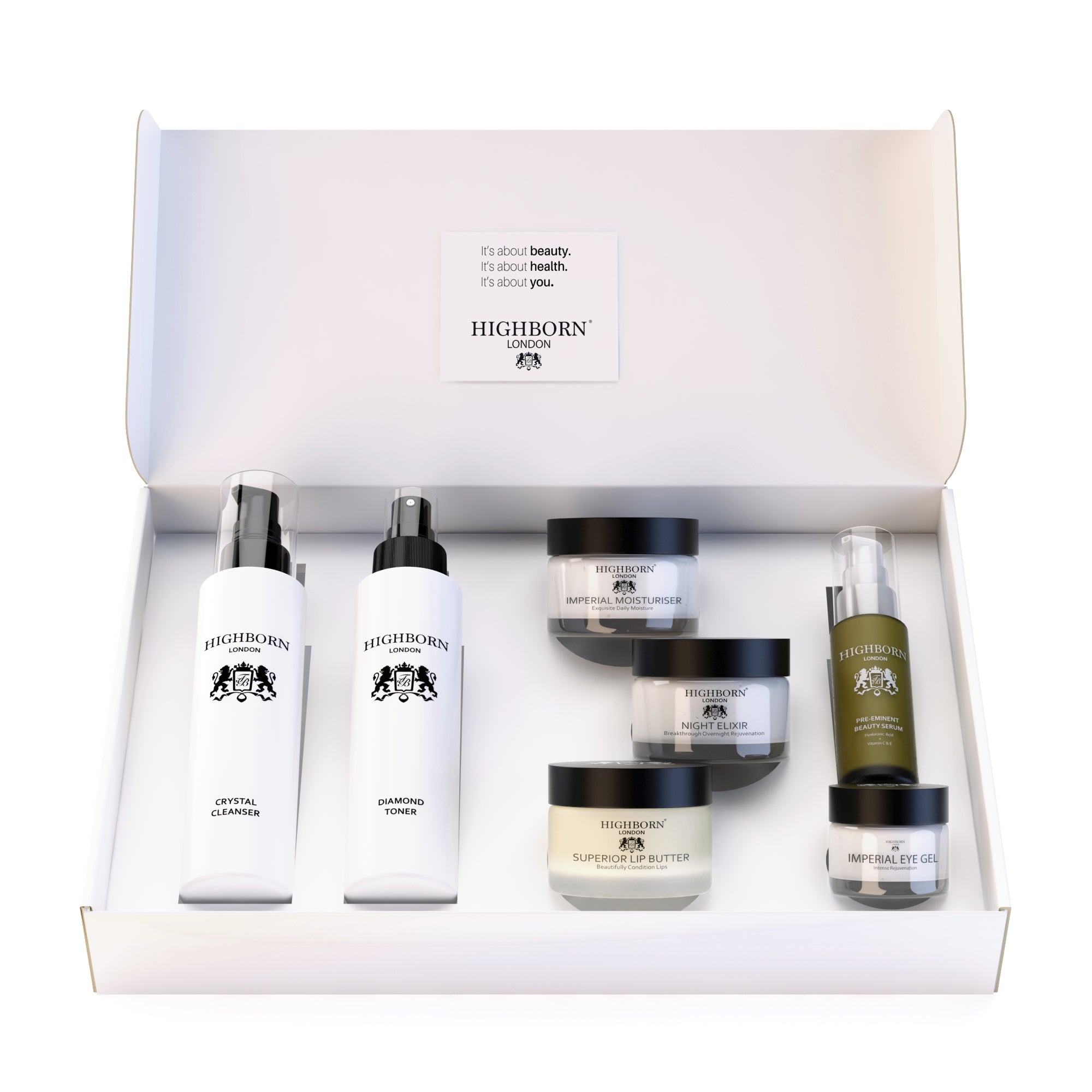 Seven Phase Collection – Complete Highborn Skincare Routine, 7 Products