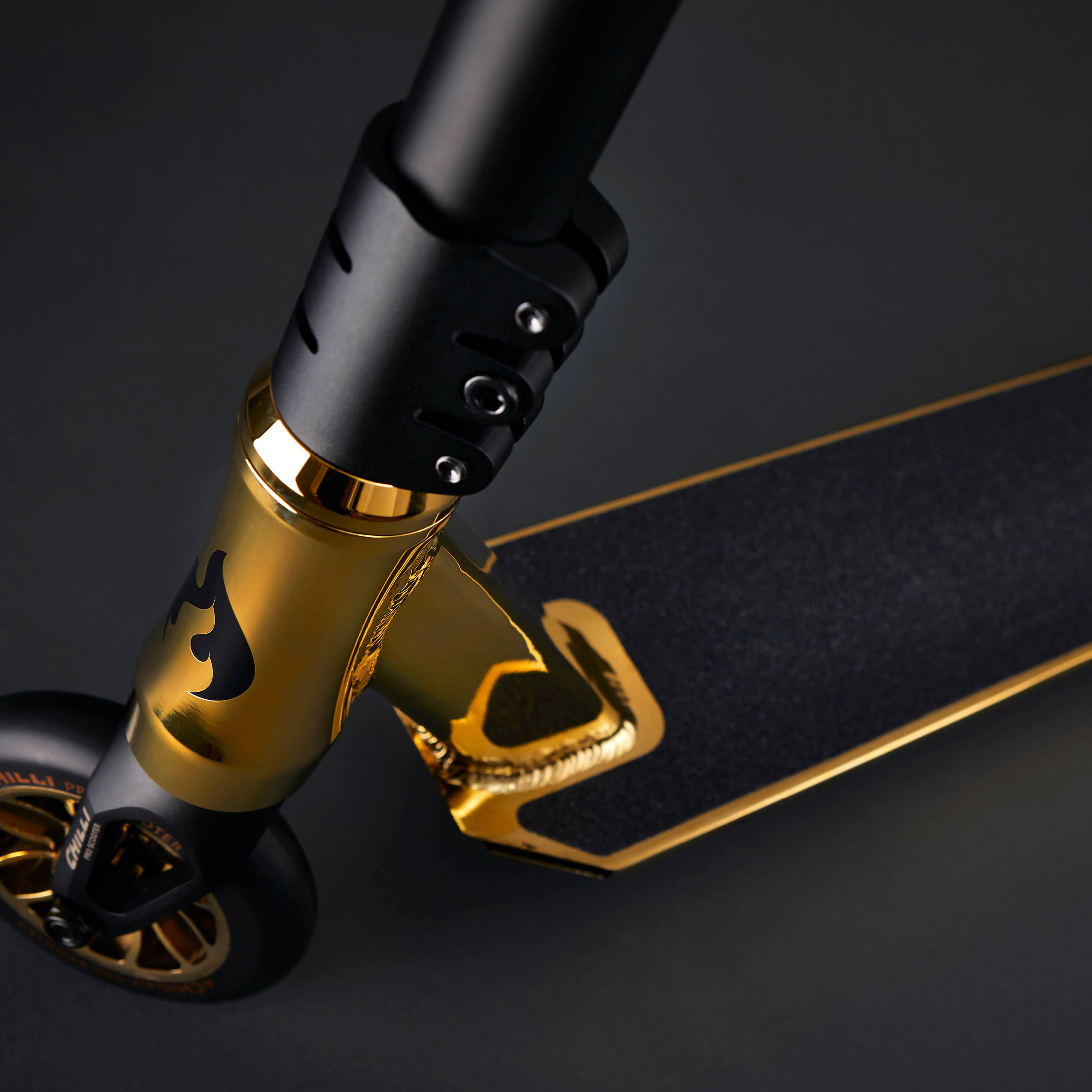 Chilli Reaper Stunt Scooter – Gold, Ages 8–12, Upgradable to 120mm