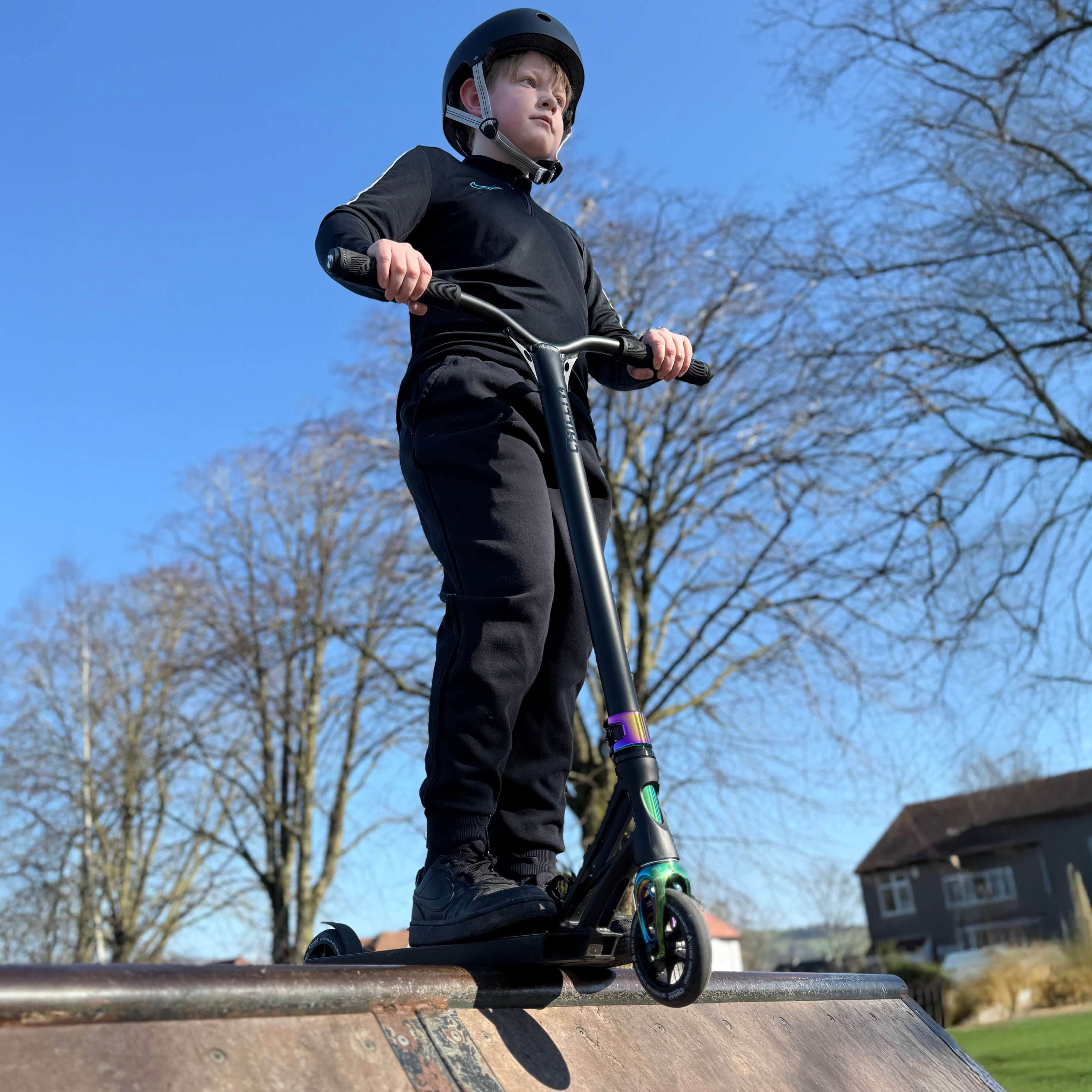 Chilli Beast V2 Stunt Scooter – Black Neochrome, Ages 8–12, 3.5kg