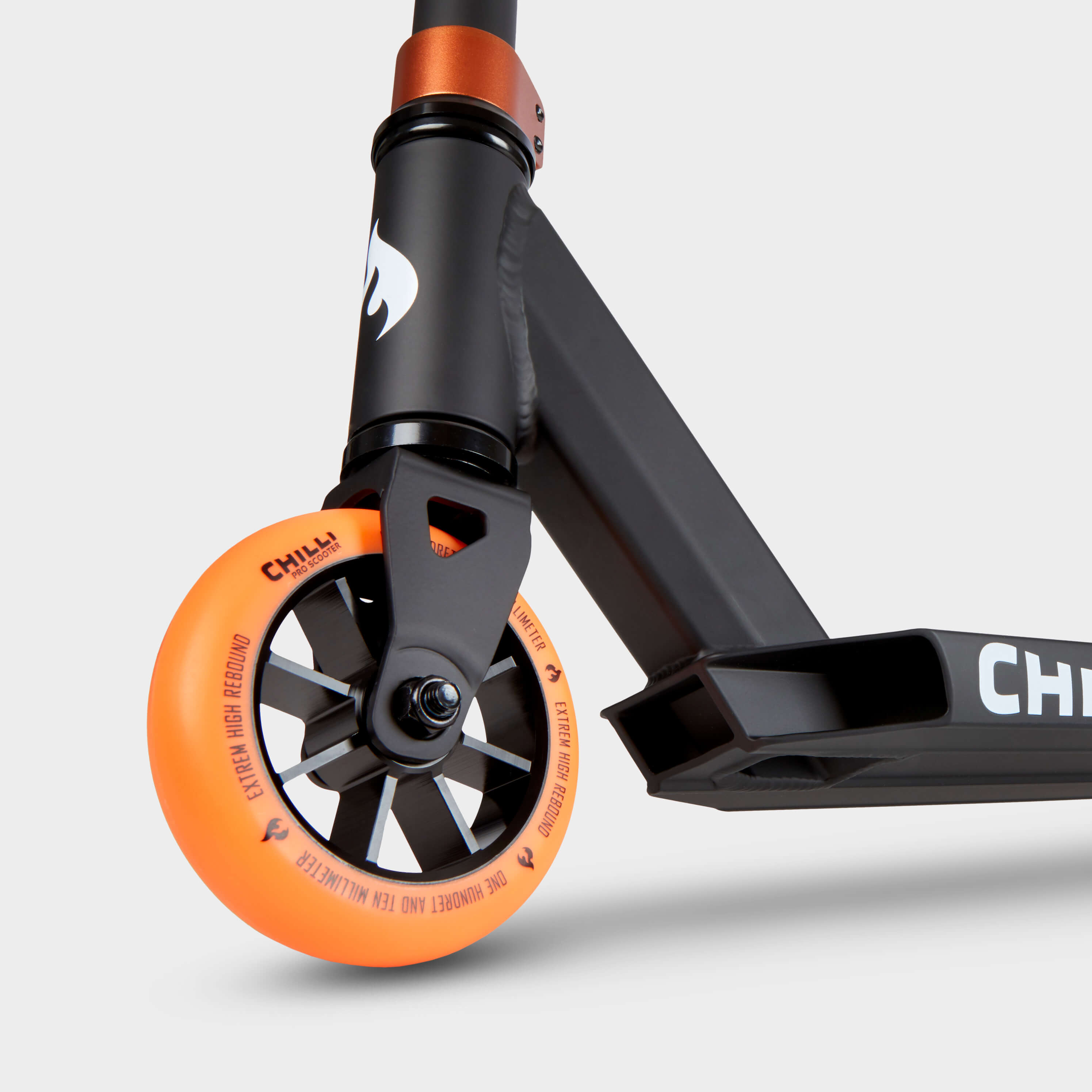 Chilli Base Stunt Scooter – Orange, Ages 5–9, Longer Deck
