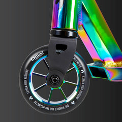 Chilli Rocky Stunt Scooter – Oil Slick Neochrome, Ages 5–9