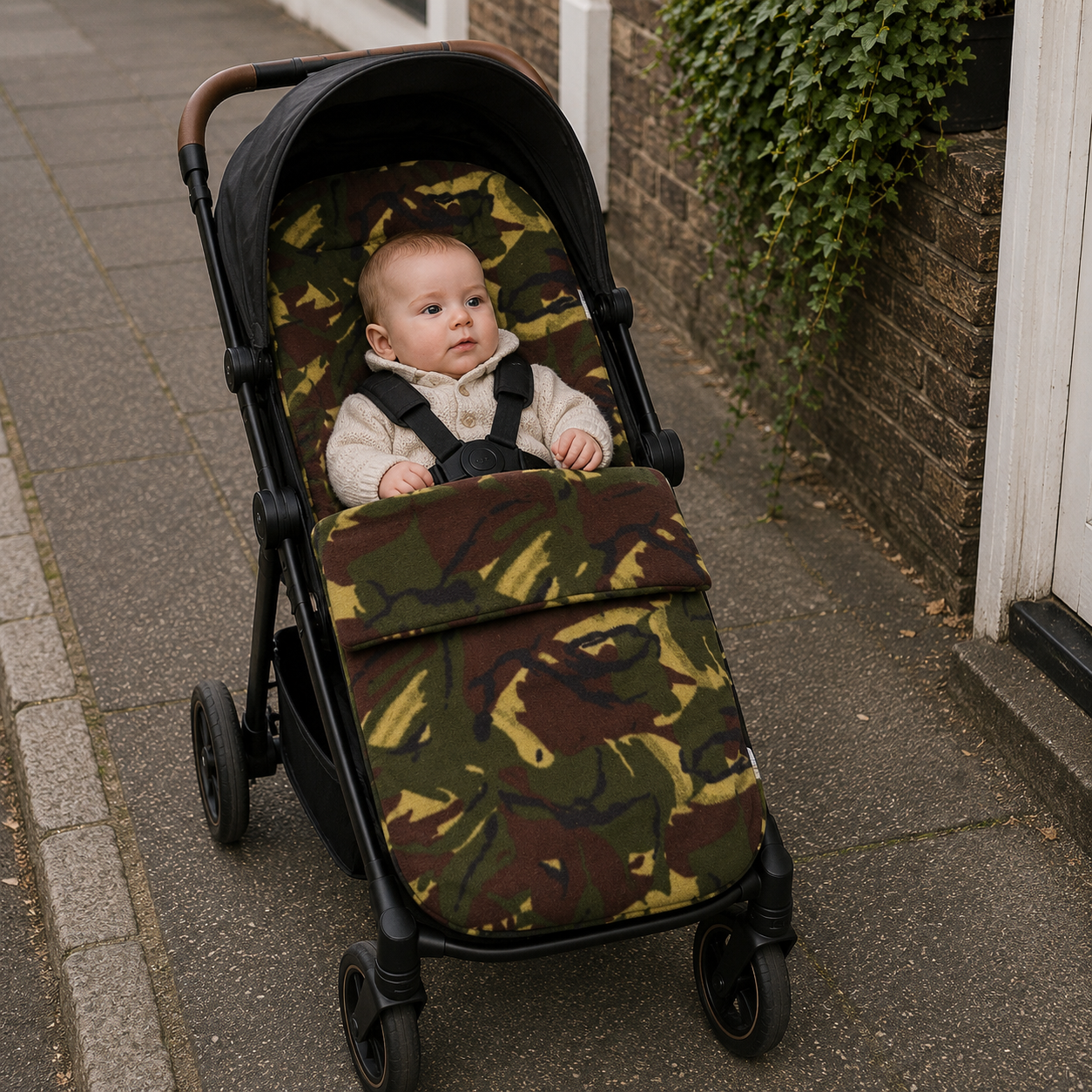 Fleece Pushchair Footmuff – Universal Cosy Toes, Four Prints