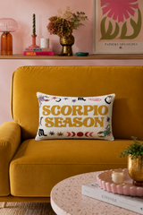 Scorpio Zodiac Needlepoint Cushion – Celestial Design, 45cm
