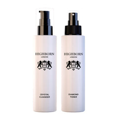 Cleanse and Tone Set – Crystal Cleanser & Diamond Toner, 100ml Each