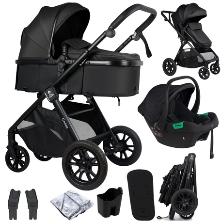 Cruise 3-in-1 Travel System with Car Seat – Eclipse Black, Birth to 4 Years