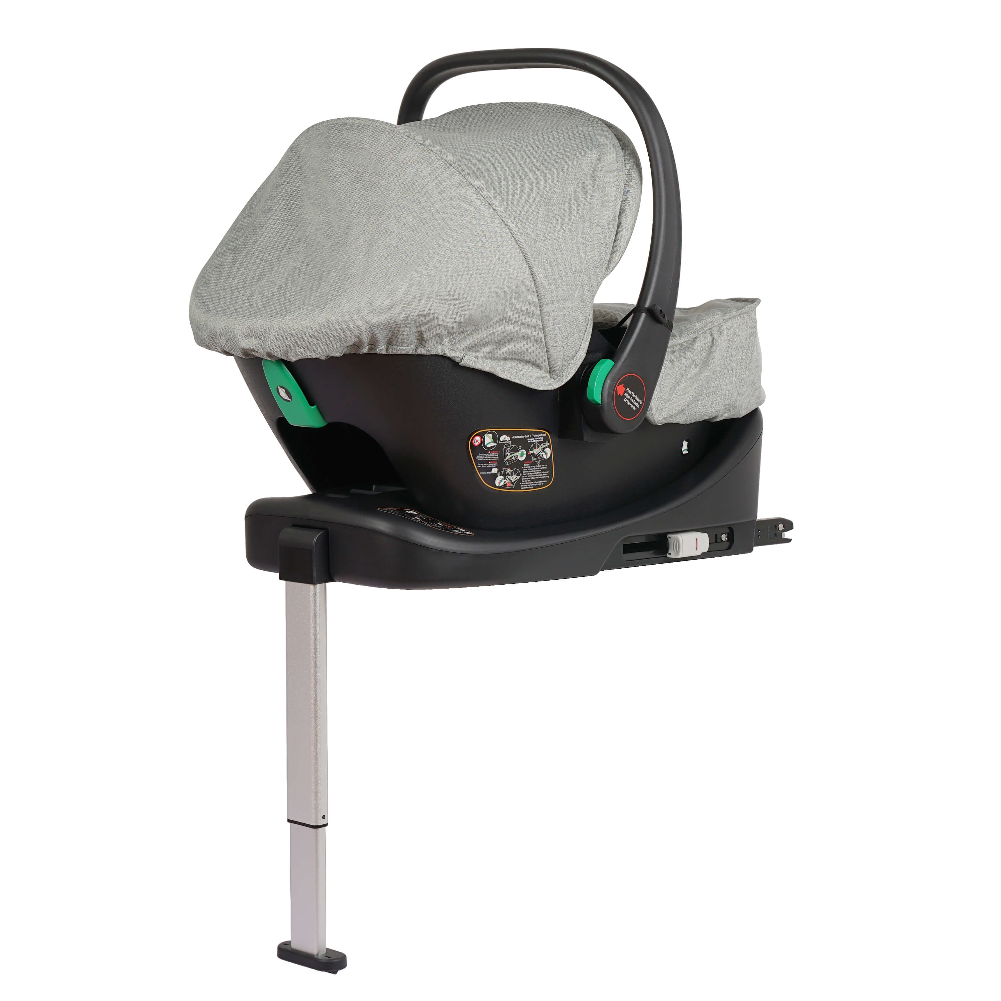 Cruise 3-in-1 Travel System with ISOFIX Base – Pebble Sage, Birth to 4 Years
