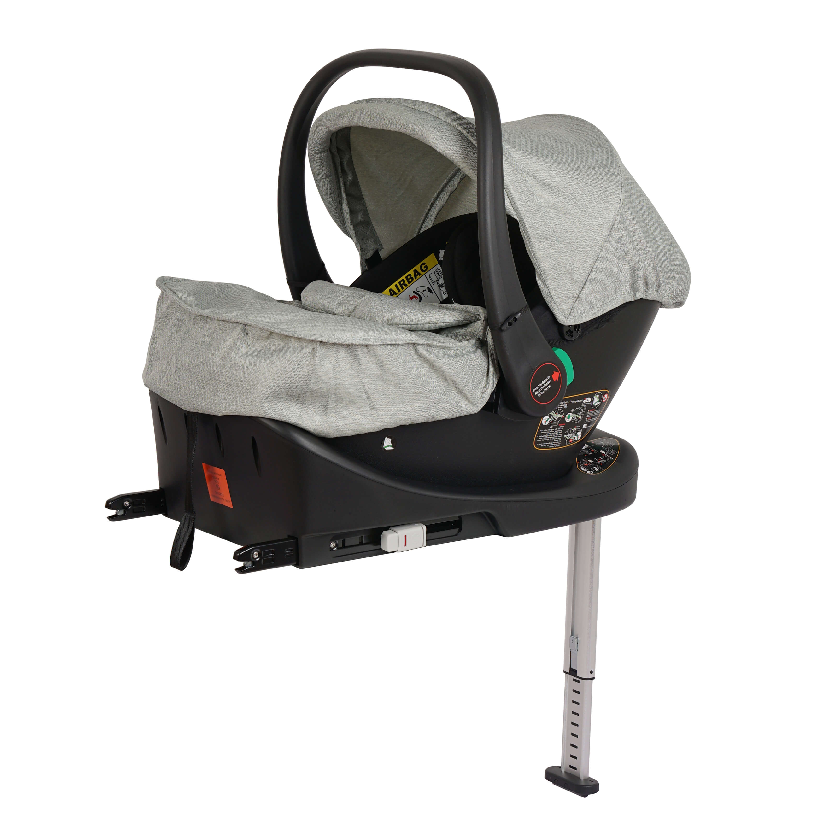 Cruise 3-in-1 Travel System with ISOFIX Base – Pebble Sage, Birth to 4 Years