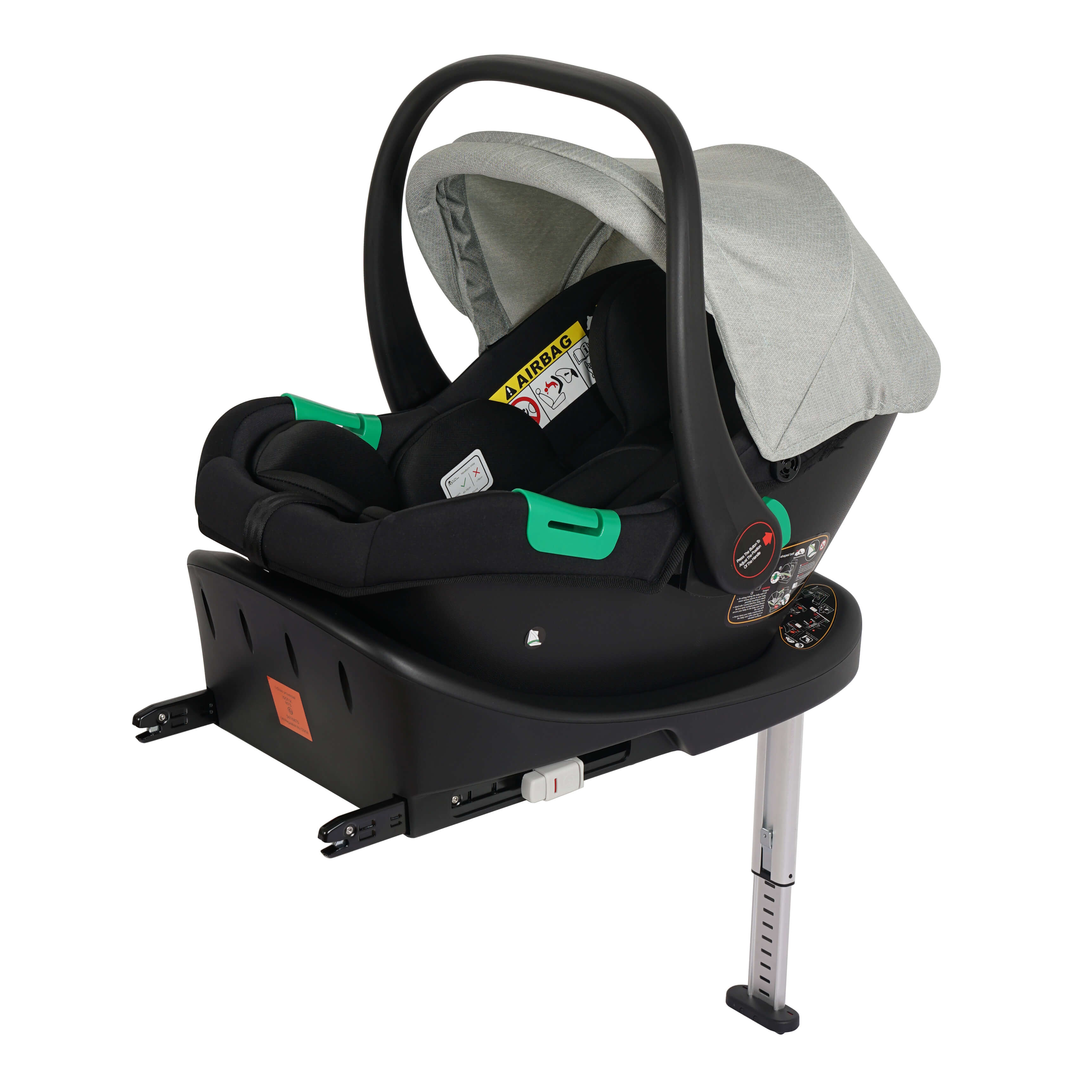 Cruise 3-in-1 Travel System with ISOFIX Base – Pebble Sage, Birth to 4 Years