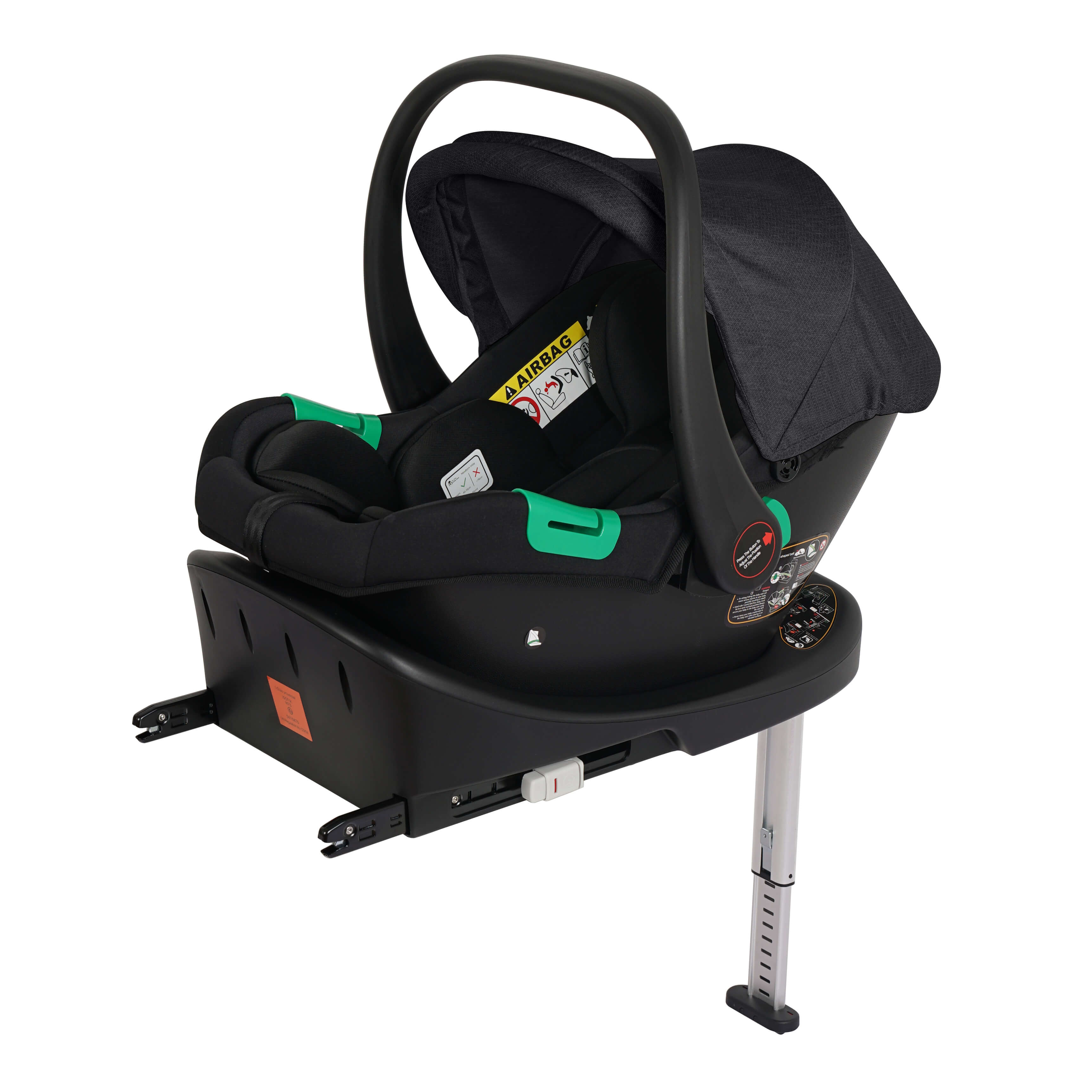 Cruise 3-in-1 Travel System with ISOFIX Base – Eclipse Black, Birth to 4 Years