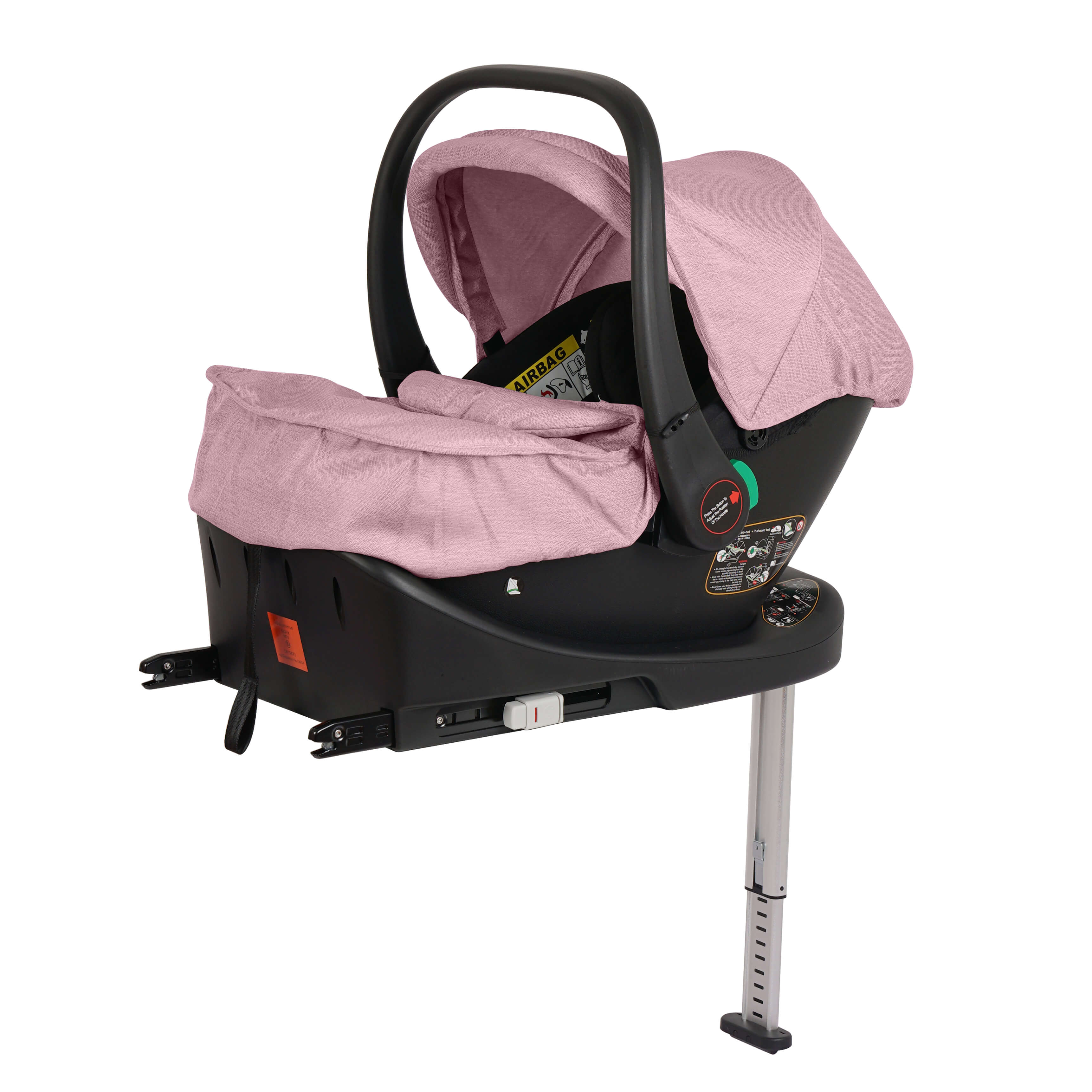Cruise 3-in-1 Travel System with ISOFIX Base – Blush Rose, Birth to 4 Years