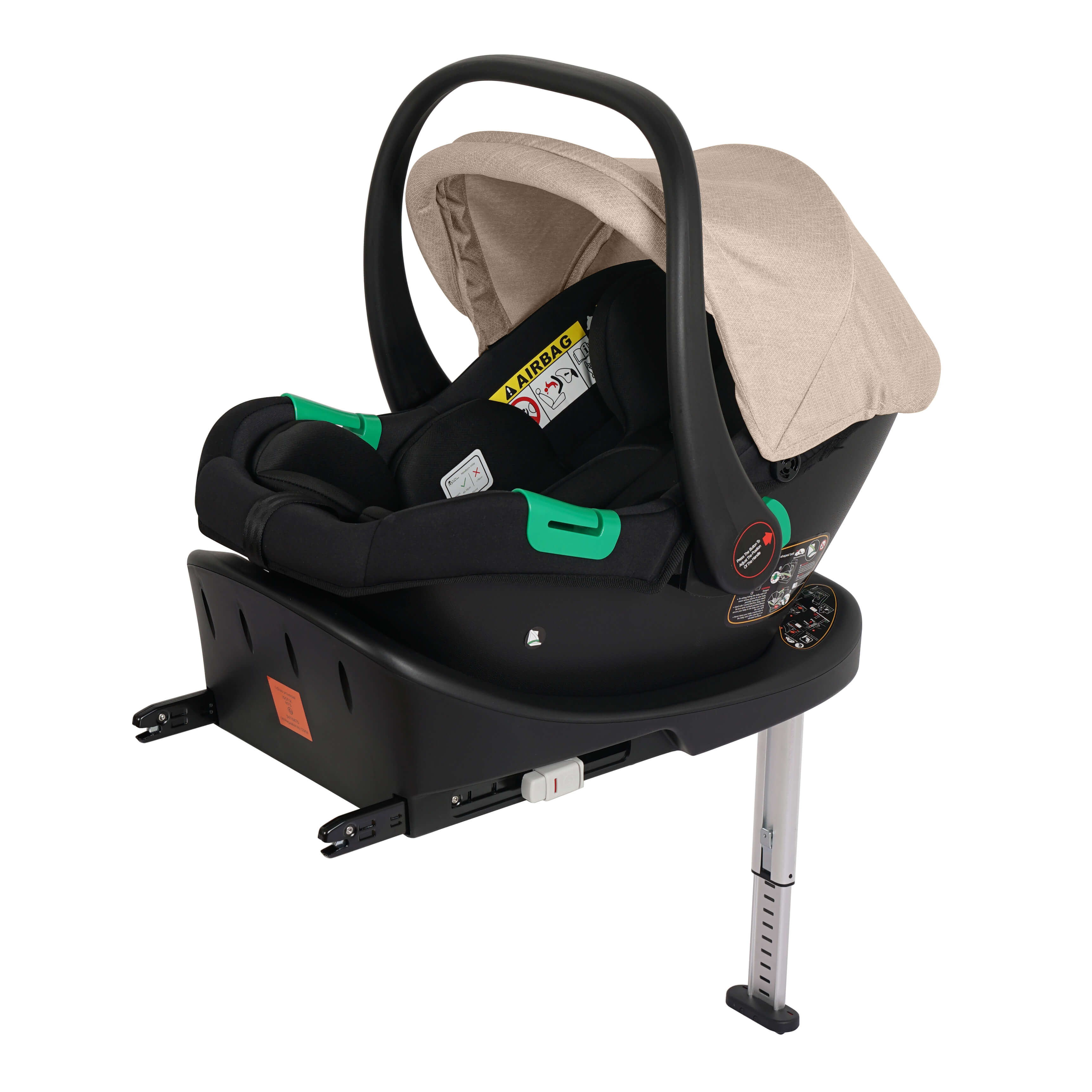 Cruise 3-in-1 Travel System with ISOFIX Base – Dune Beige, Birth to 4 Years
