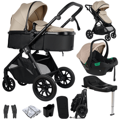 Cruise 3-in-1 Travel System with ISOFIX Base – Dune Beige, Birth to 4 Years