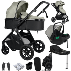 Cruise 3-in-1 Travel System with ISOFIX Base – Pebble Sage, Birth to 4 Years