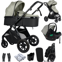 Cruise 3-in-1 Travel System with Car Seat – Pebble Sage, Birth to 4 Years