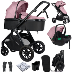 Cruise 3-in-1 Travel System with Car Seat – Blush Rose, Birth to 4 Years