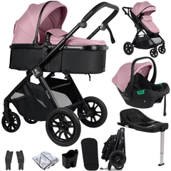 Cruise 3-in-1 Travel System with ISOFIX Base – Blush Rose, Birth to 4 Years