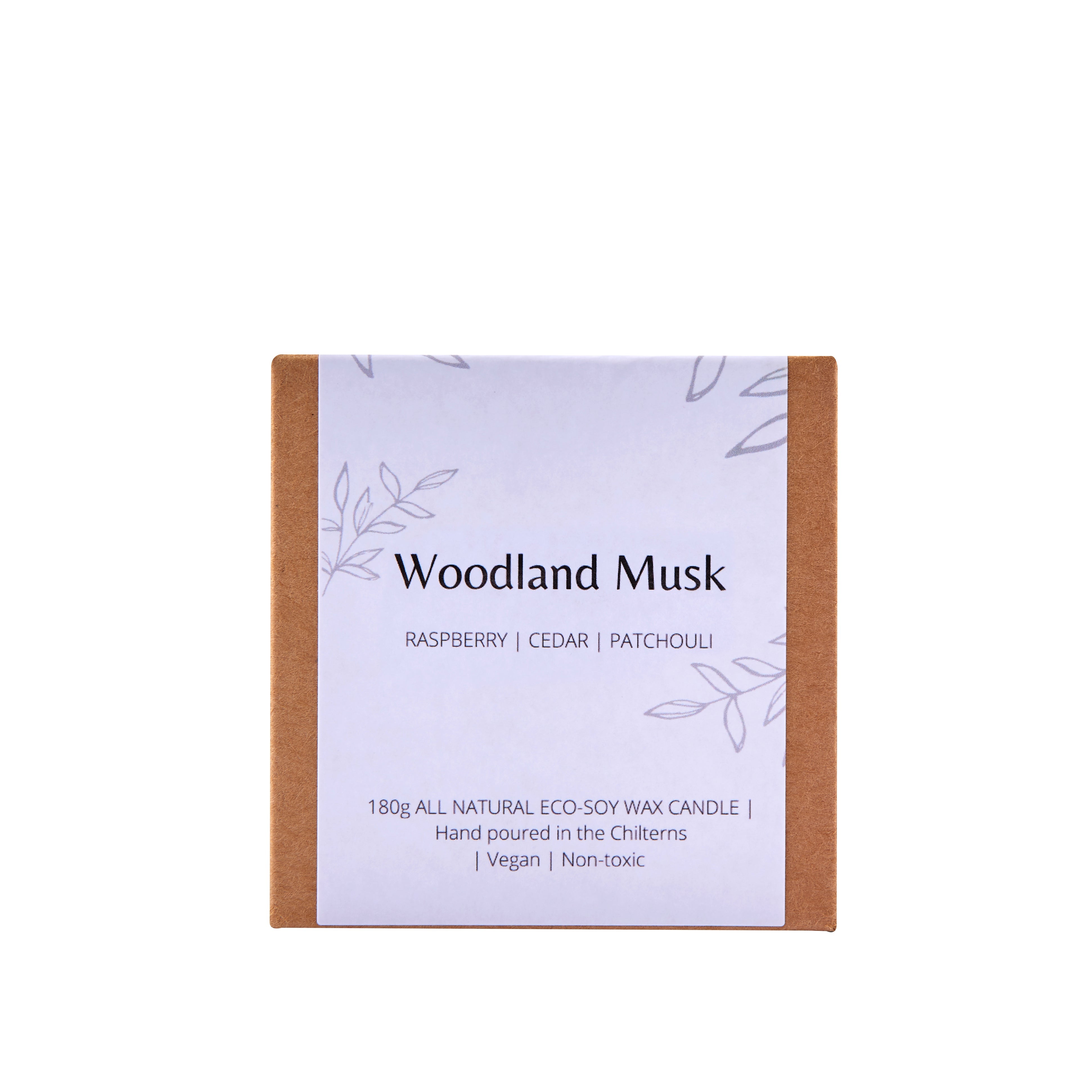 Eco Soy Wax Candle 180g – Hand Poured in England, Five Scents