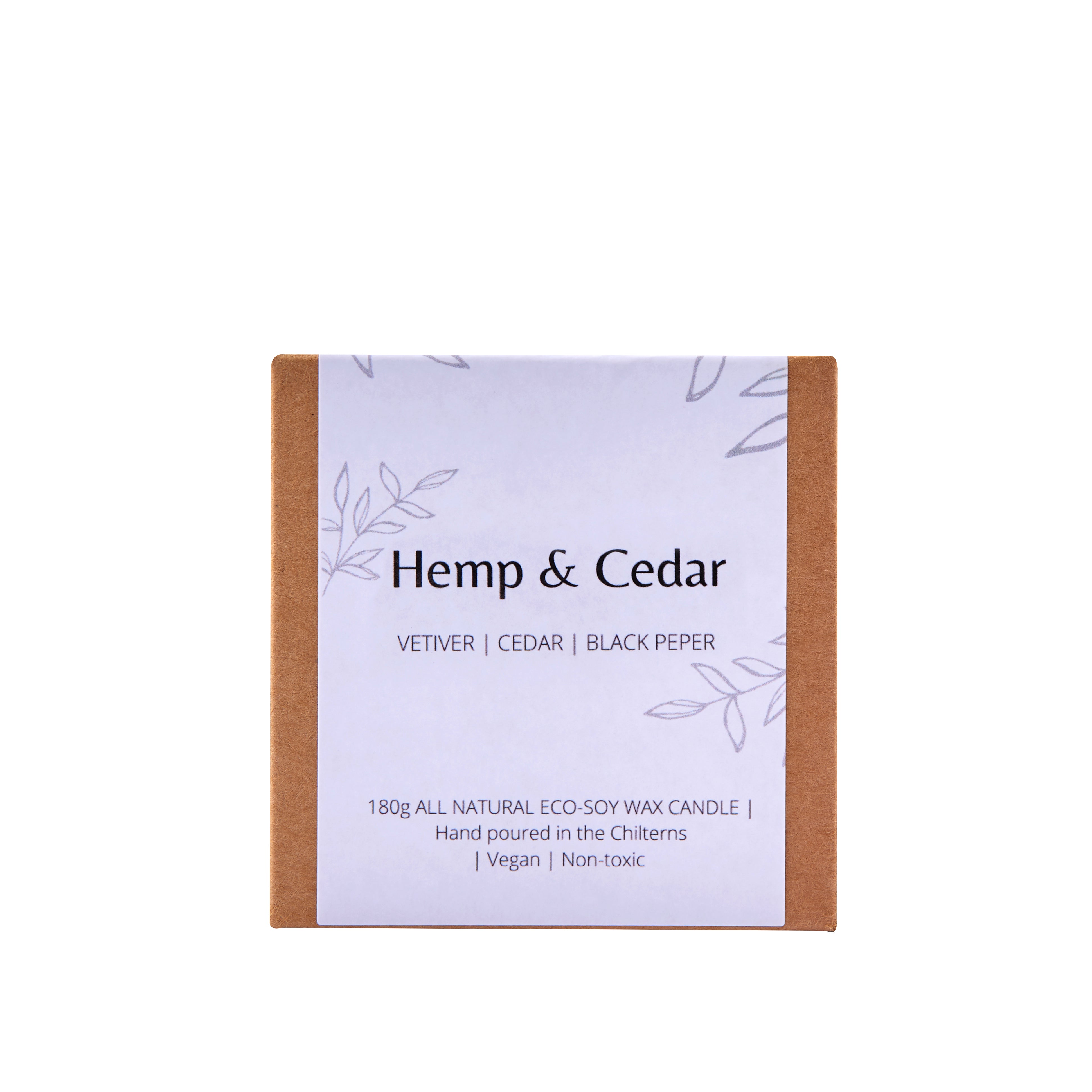 Eco Soy Wax Candle 180g – Hand Poured in England, Five Scents
