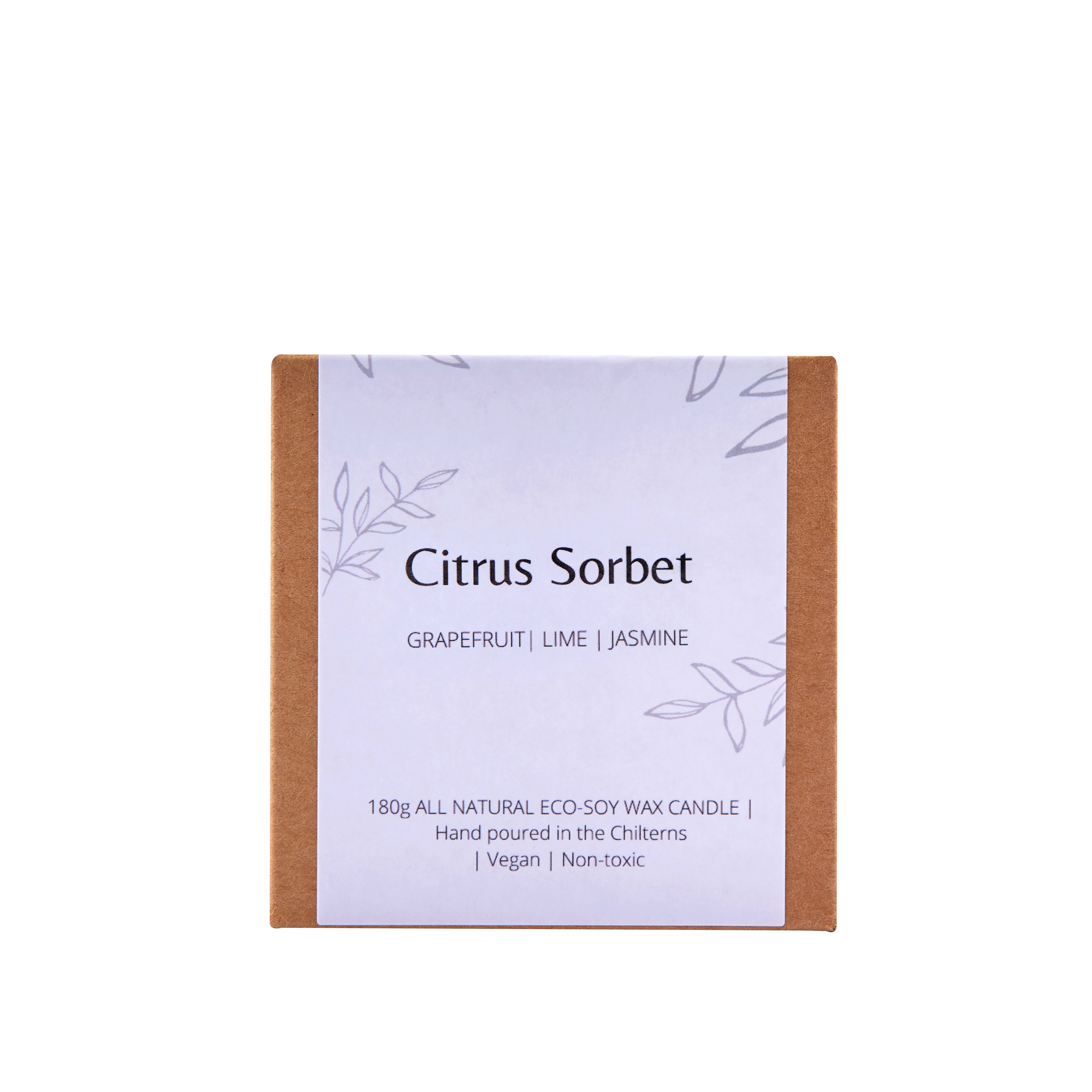 Eco Soy Wax Candle 180g – Hand Poured in England, Five Scents
