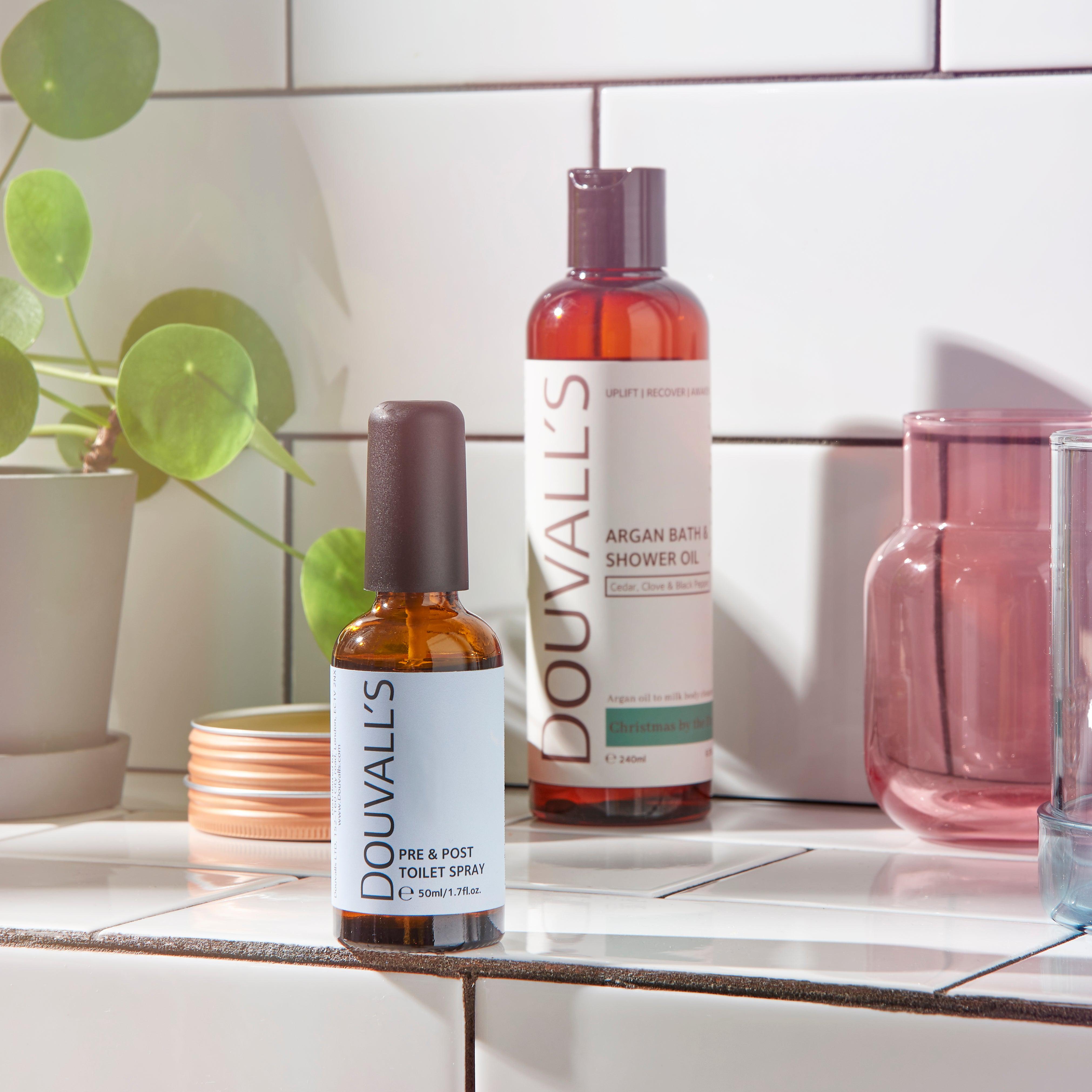 Pre & Post Toilet Spray 50ml – Mandarin & Lemon Bathroom Spray
