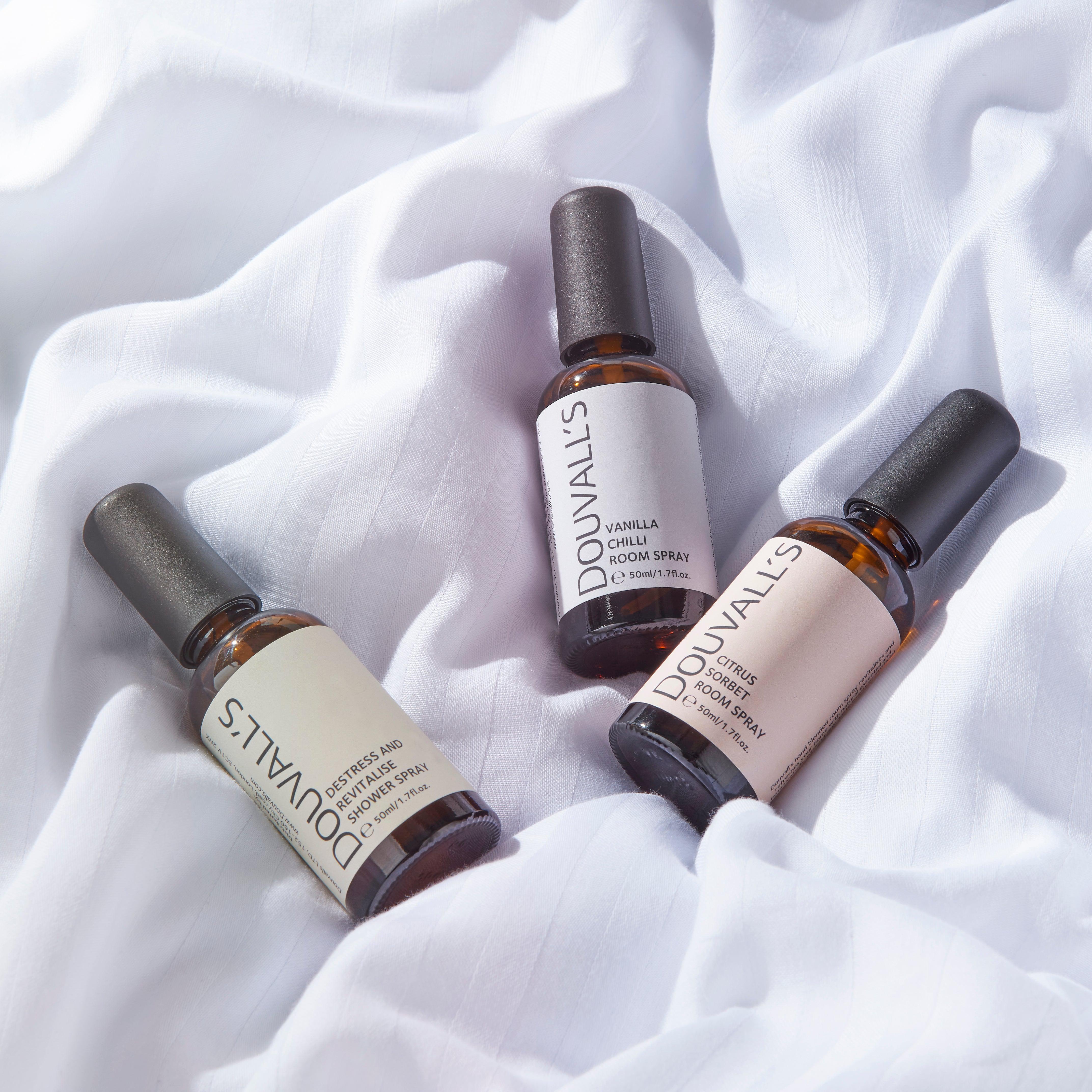 Scents to Uplift Set – Shower Spray, Room Spray & Toilet Spray, 50ml Each
