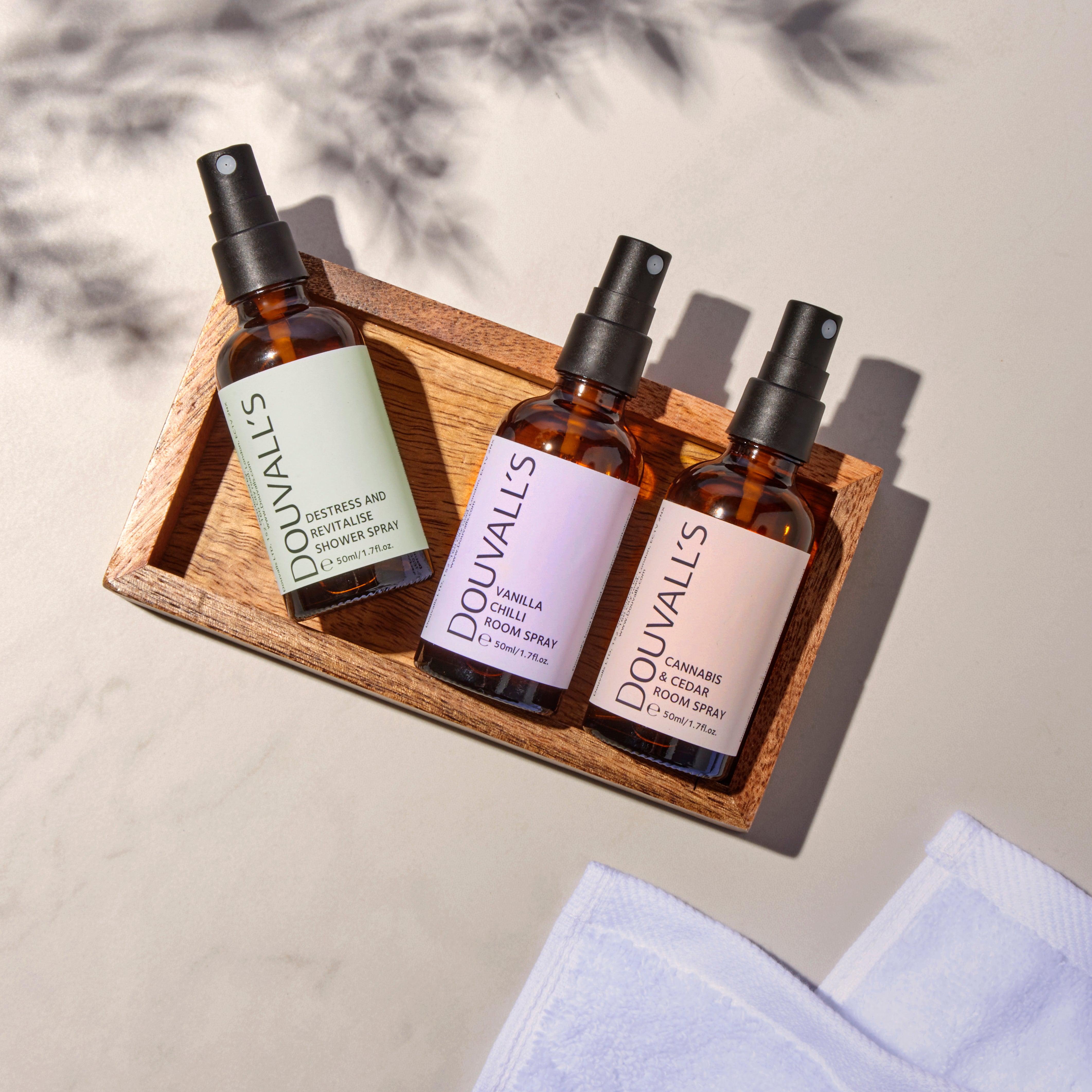 Destress & Revitalise Shower Spray 50ml – Lemon, Lime, Basil & Mandarin