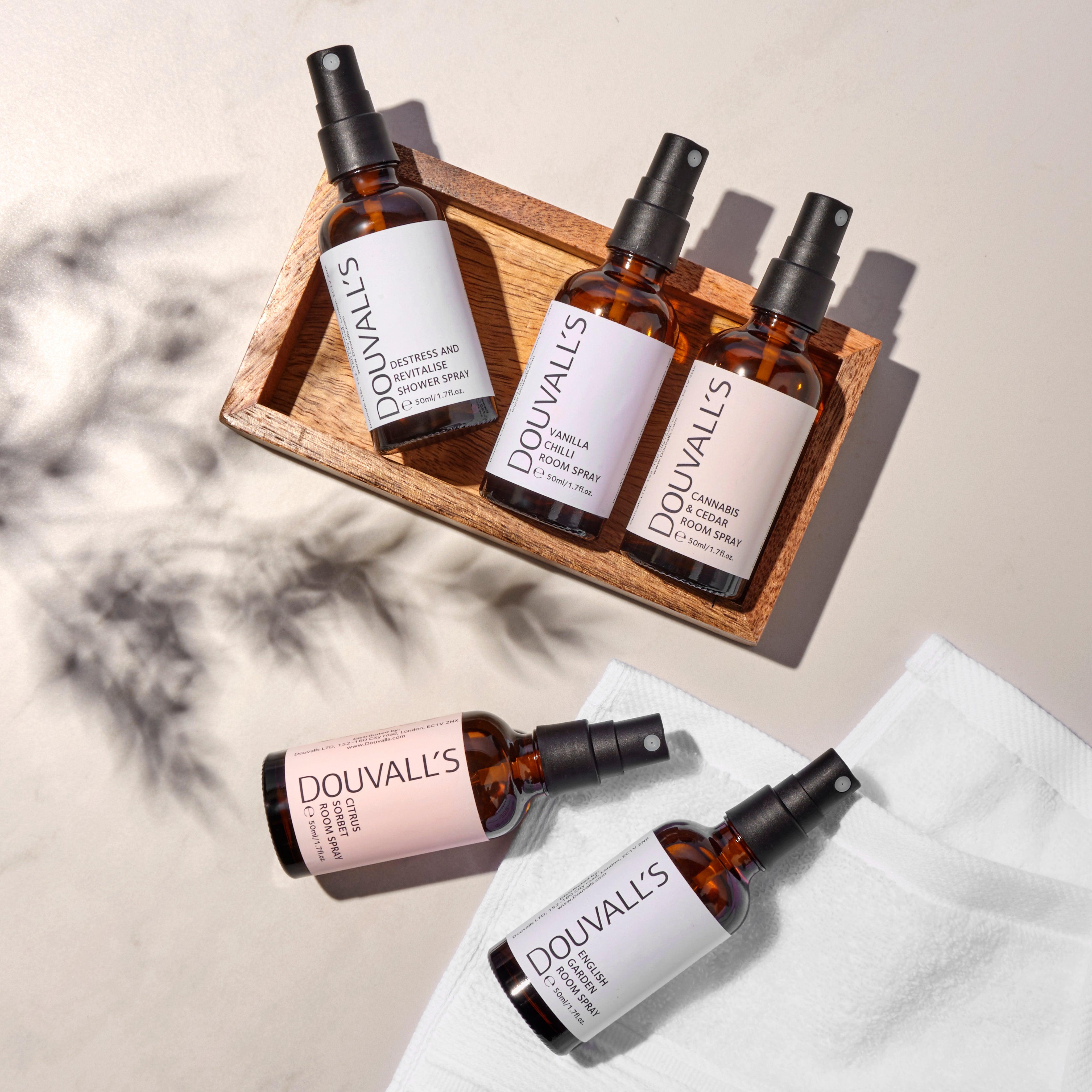 Natural Room Spray 50ml – Hand Blended in England, Five Scents
