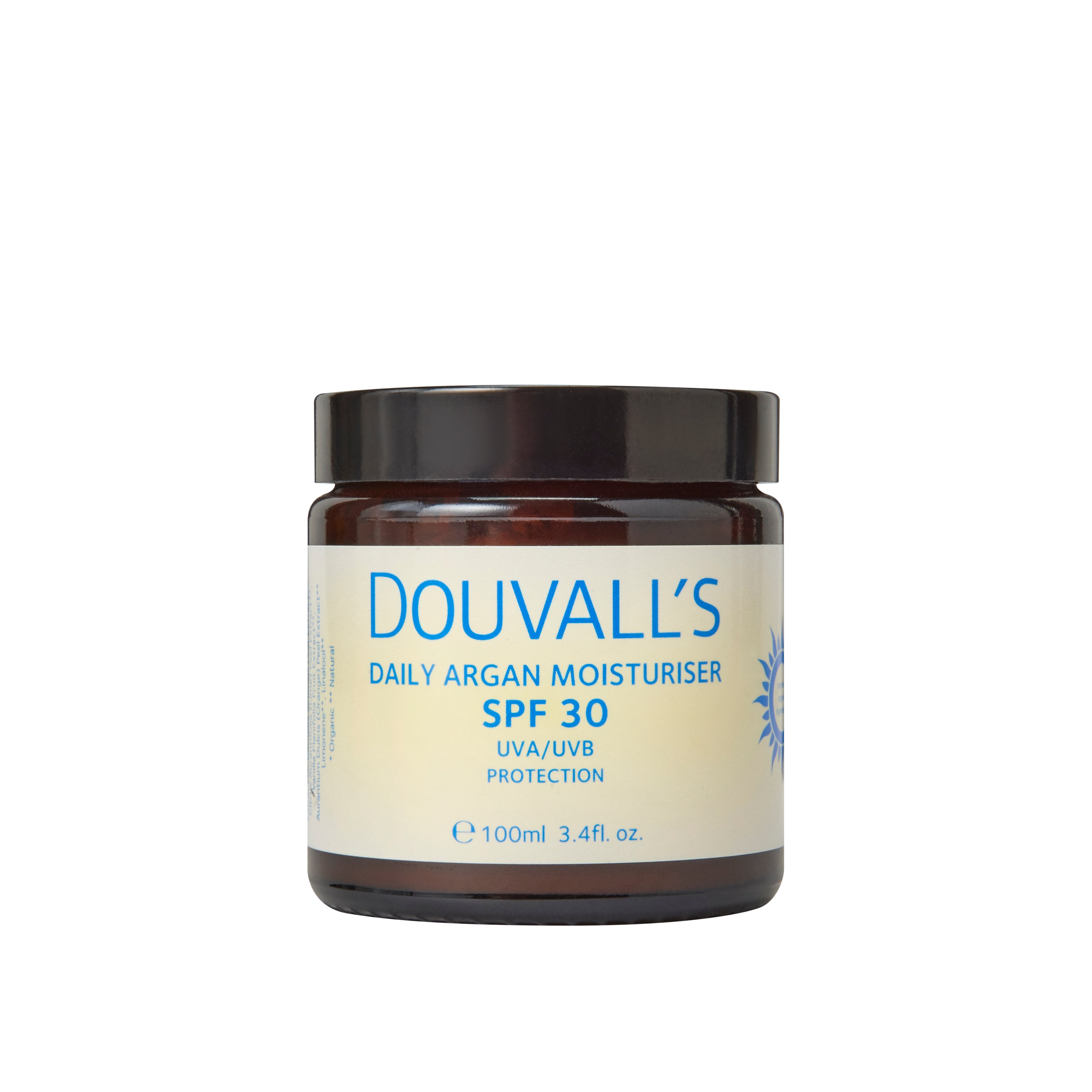 Argan Daily Moisturiser SPF30 100ml Jar – Mineral Zinc Oxide Sunscreen