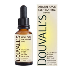 Argan Self Tanning Face Drops 30ml – Mix Into Moisturiser, Two Shades