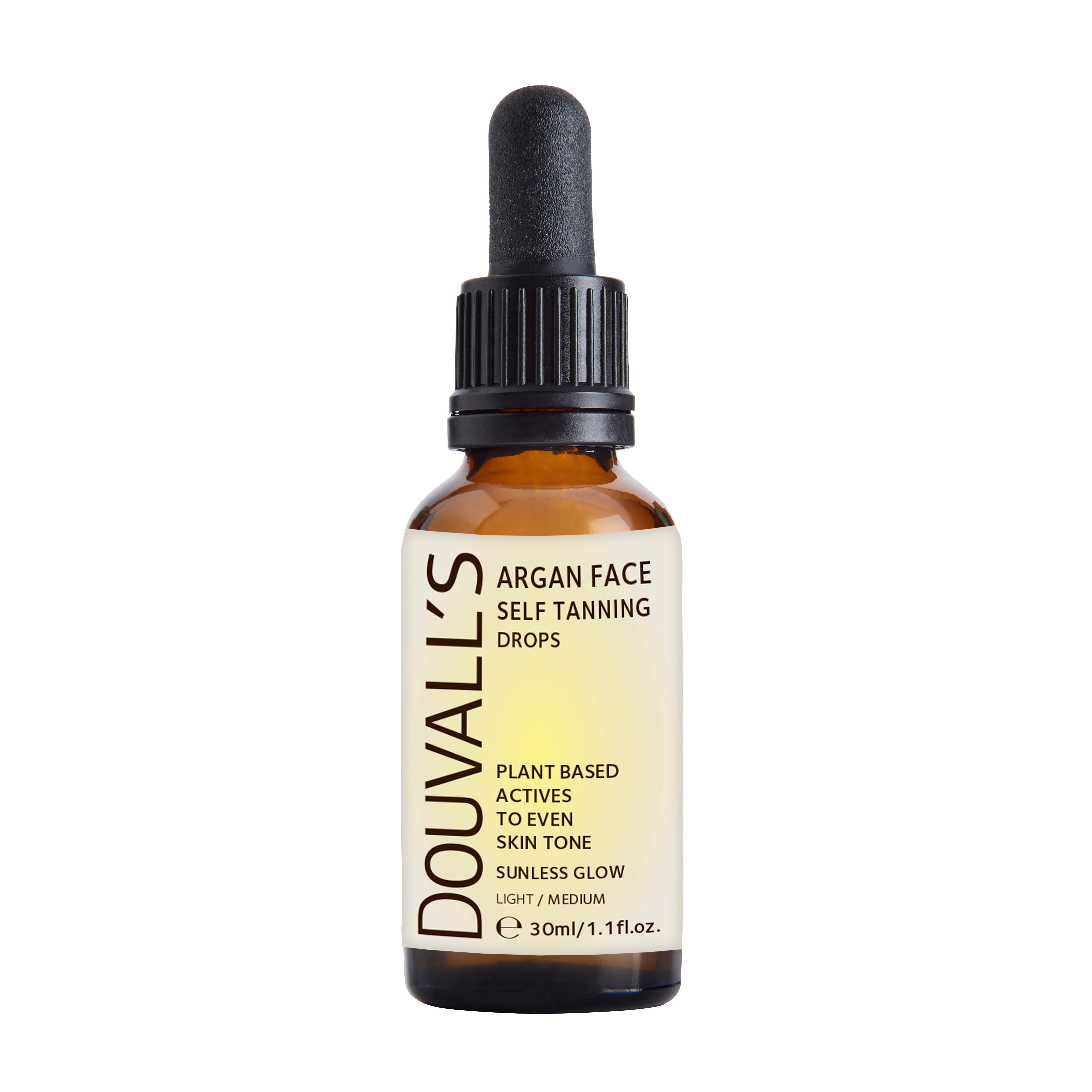Argan Self Tanning Face Drops 30ml – Mix Into Moisturiser, Two Shades