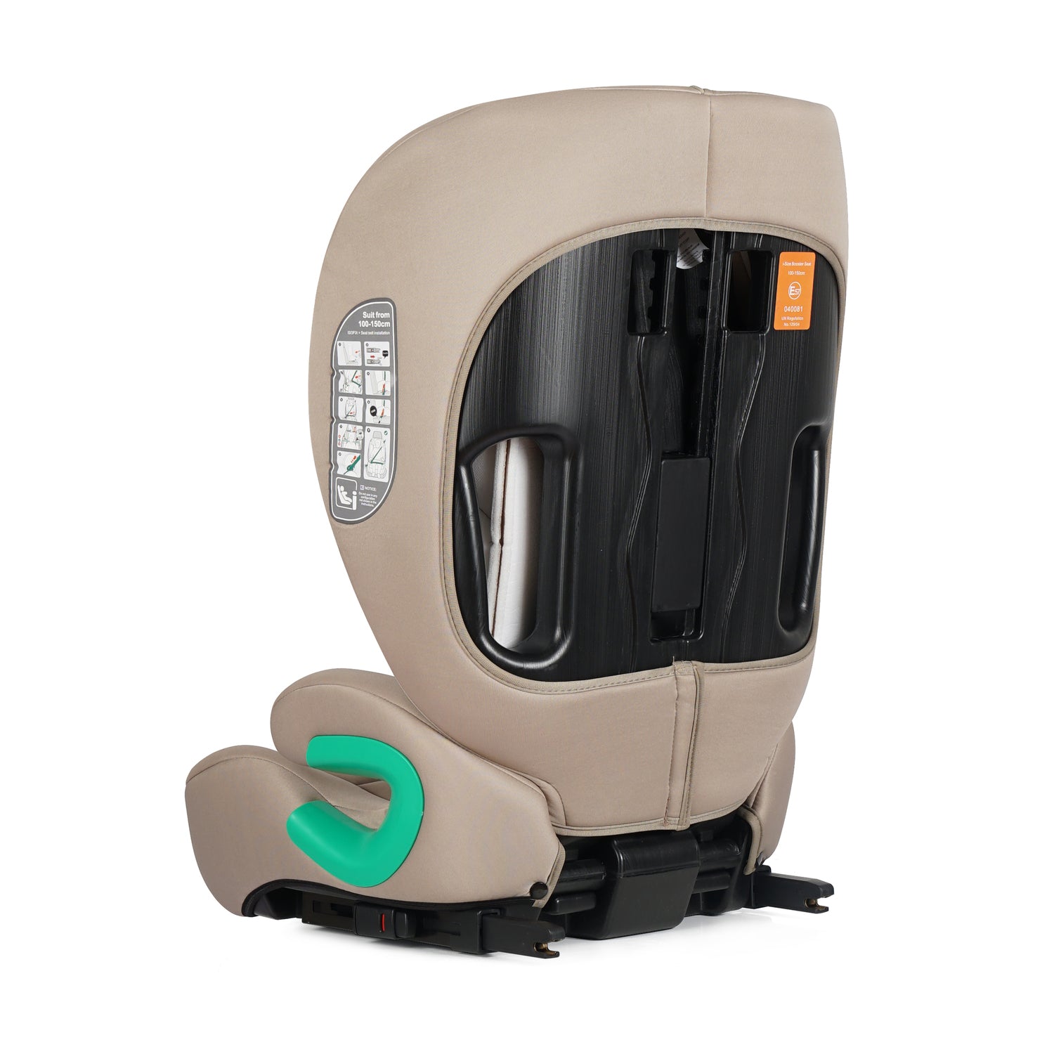 Stepup i-Size ISOFIX High-Back Booster – Latte Beige, 4-12 Years