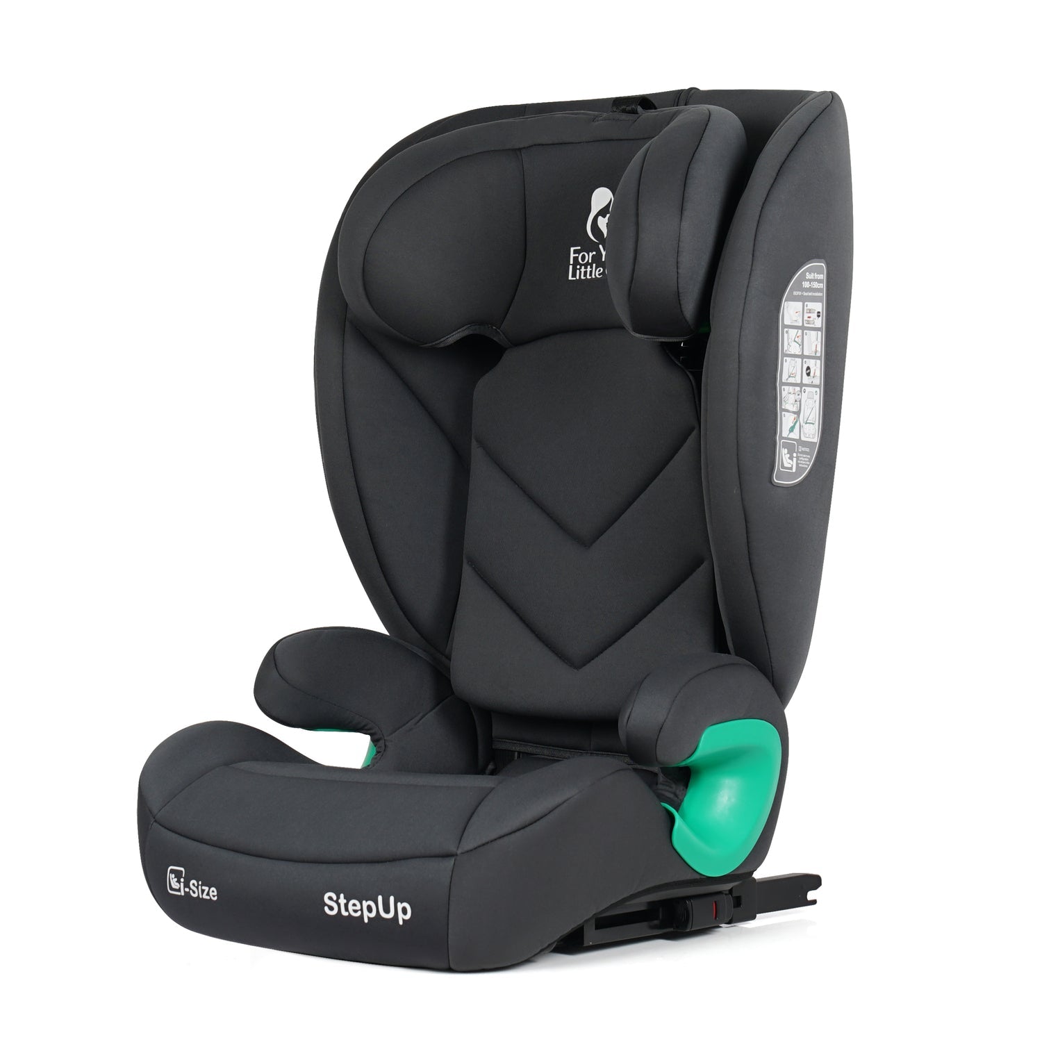 Stepup i-Size ISOFIX High-Back Booster – Slate Mist, 4-12 Years