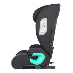 Stepup i-Size ISOFIX High-Back Booster – Midnight Black, 4-12 Years