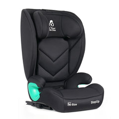 Stepup i-Size ISOFIX High-Back Booster – Midnight Black, 4-12 Years