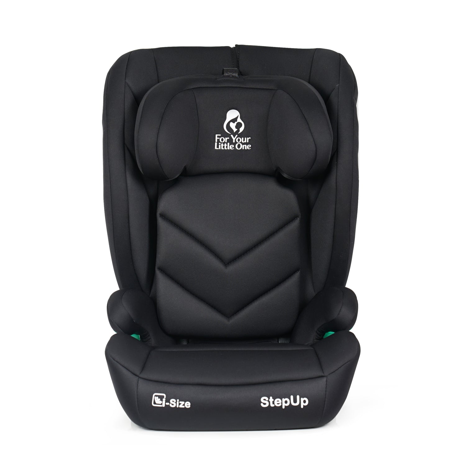 Stepup i-Size ISOFIX High-Back Booster – Midnight Black, 4-12 Years
