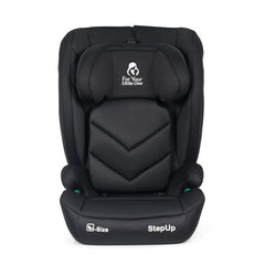 Stepup i-Size ISOFIX High-Back Booster – Midnight Black, 4-12 Years