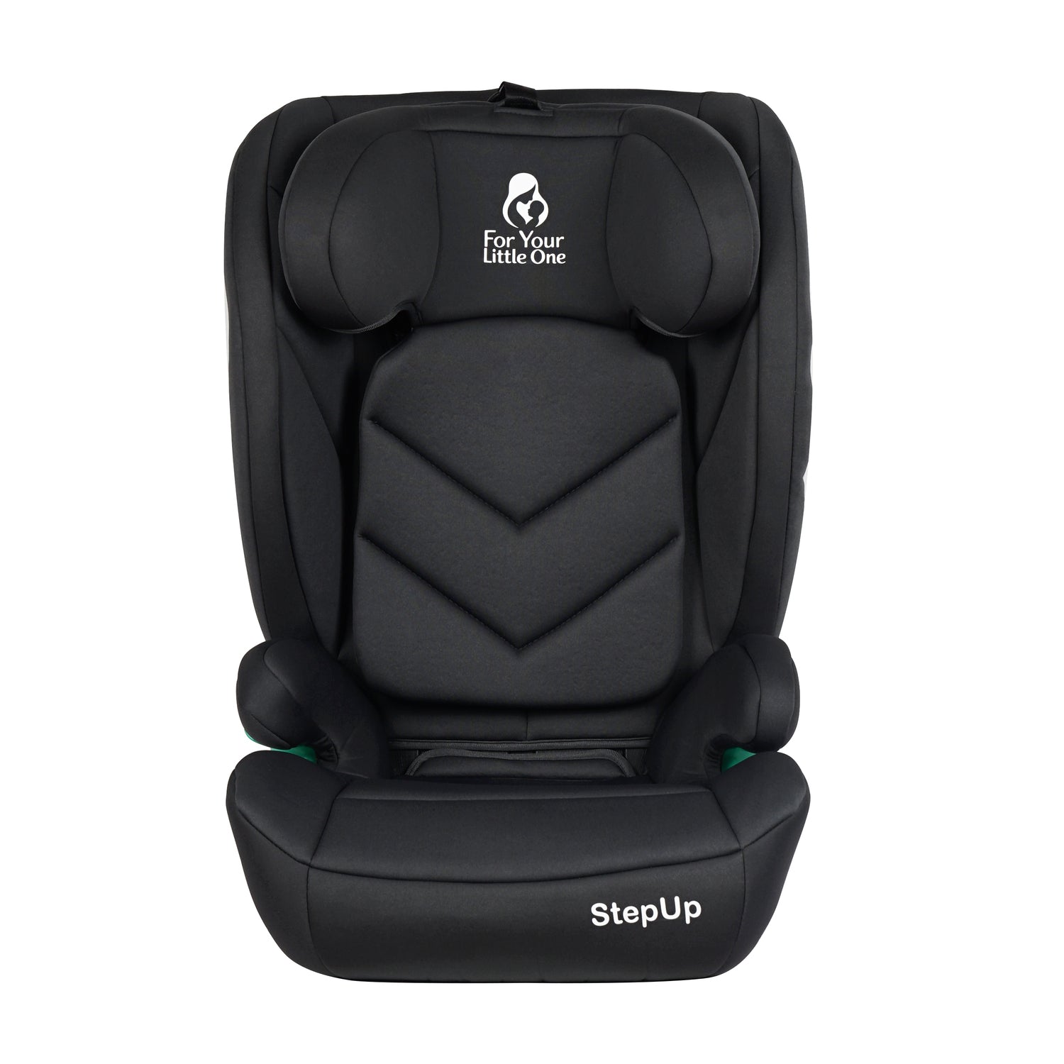 Stepup i-Size Belted High-Back Booster – Midnight Black, 4-12 Years