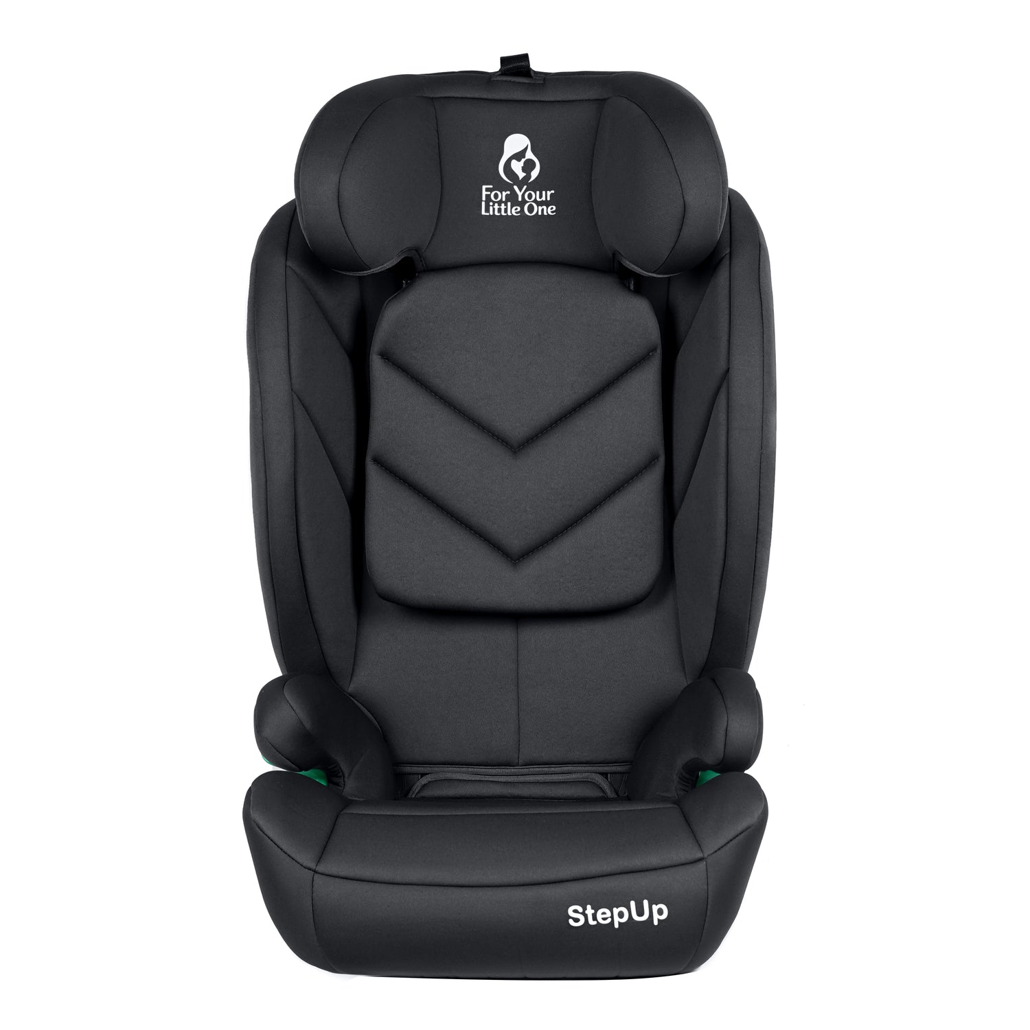 Stepup i-Size Belted High-Back Booster – Midnight Black, 4-12 Years